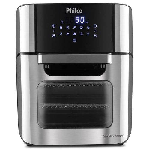 Fritadeira Philco 2 em 1 Air Fryer e Forno Oven 12 Litros PFR2200P - Preta
