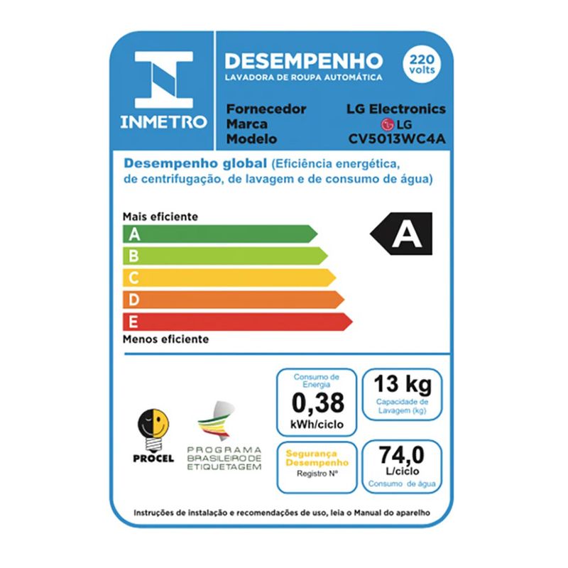 selo-inmetro-lava-e-seca-smart-lg-cv5013