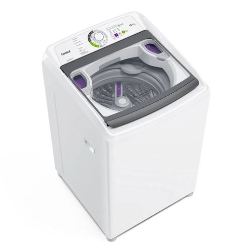 Lavadora de Roupa Automática Consul CWH15 15Kg Cesto Inox - Branca
