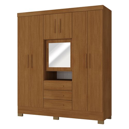 Roupeiro Rodial 7 Portas 3 Gavetas - 26GR6308 - Cacau