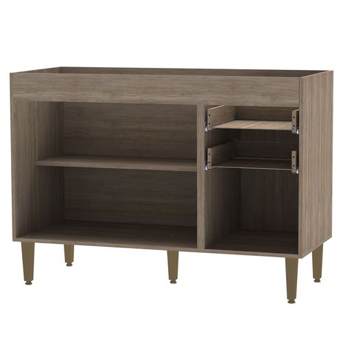 Balcão de Pia Jaeli Bela G101 com 3 Portas 2 Gavetas 120cm - Cartagena