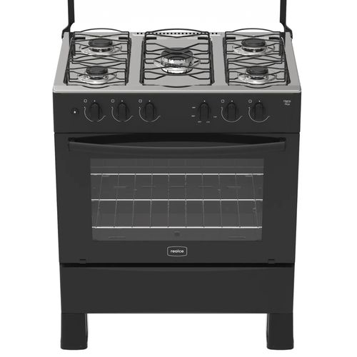 Fogão Realce Hera Plus 5 Bocas Mesa Inox com Acendimento Automático - Preto