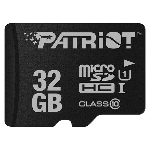 Cartão de Memória Micro SD Patriot LX Series 32GB 80MBs PSF32GMDC10 - Preto
