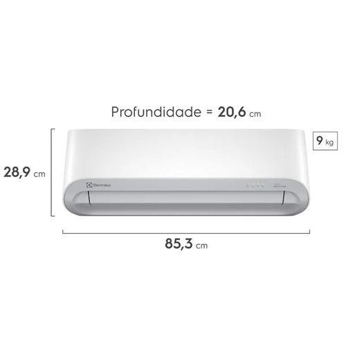 Ar-Condicionado Split Electrolux 9.000 BTUs Inverter Color Adapt JI09R/JE09R - Quente e Frio