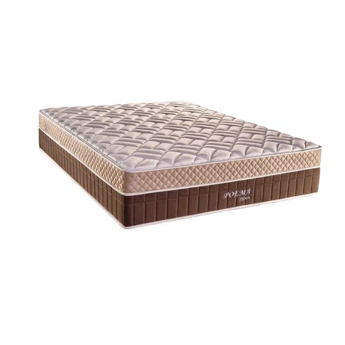 Colchão de Mola Probon King Size Poema - 193 cm Bege/Marrom