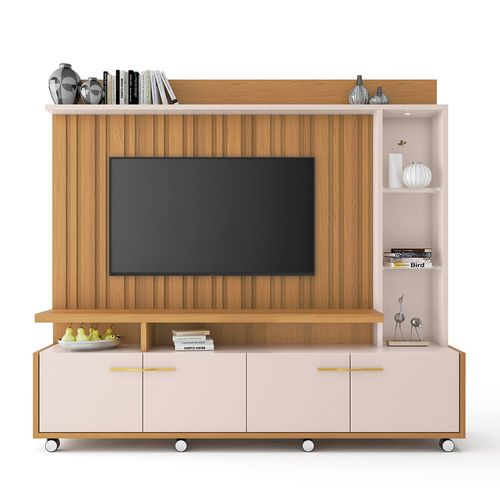 Estante Home HB Titan - Carvalho Intense/Off White
