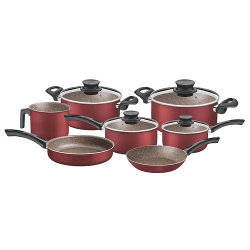 Conjunto de Panelas Tramontina 7 peças Paris – Vermelho