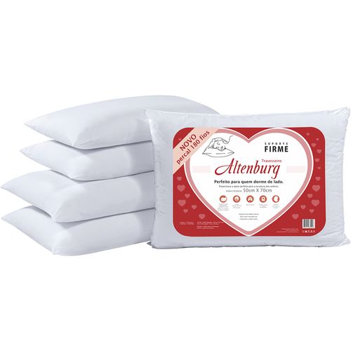 Travesseiro Altenburg Suporte Firme Percal 180 fios para fronhas 50X70cm