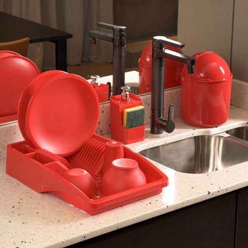 Kit Pia Multiuso 3 Peças UZ UZ1900 - Vermelho