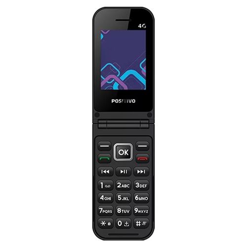 Celular P51 4G Flip Positivo - Preto