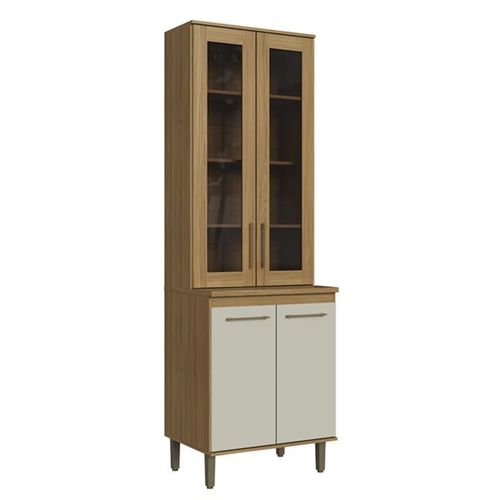 Cristaleira Concept Decibal 2 Portas CO7220 - Ipê