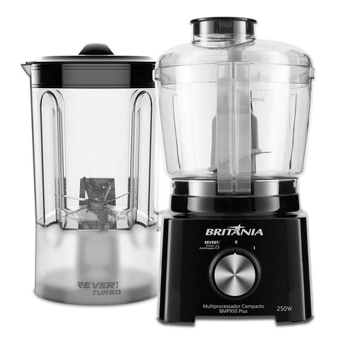 Multiprocessador Compacto Britânia BMP950 Plus 2 em 1 - Preto