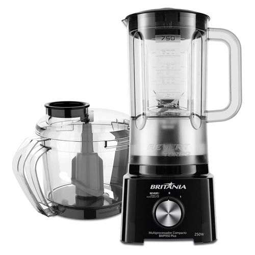 Multiprocessador Compacto Britânia BMP950 Plus 2 em 1 - Preto