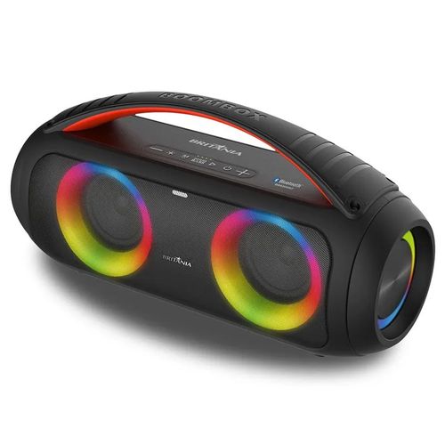 Caixa de Som Speaker Extreme Britânia BBS200BT Flash Lights TWS Bluetooth 5.3 - Preta