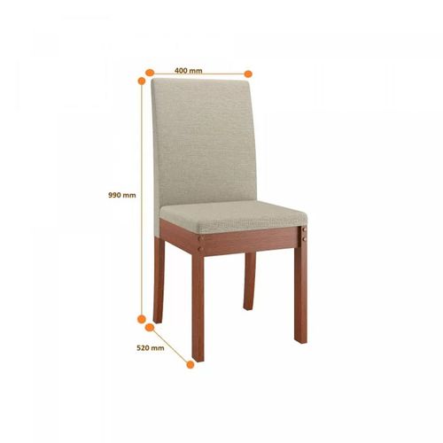 Cadeira Cristal Sonetto - Cherry- Off White