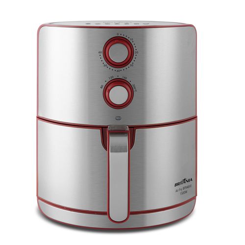 Fritadeira Air Fry Britânia Antiaderente 4,6L BFR46VI - Vermelho/Inox