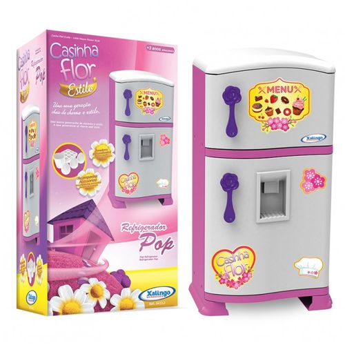 Refrigerador Xalingo Pop Casinha Flor Estilo - Rosa
