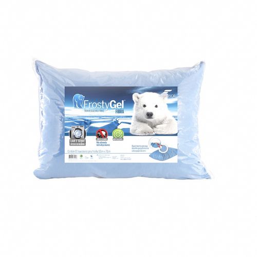 Travesseiro Fibrasca Frostygel com Fibra Lavável - 50x70cm