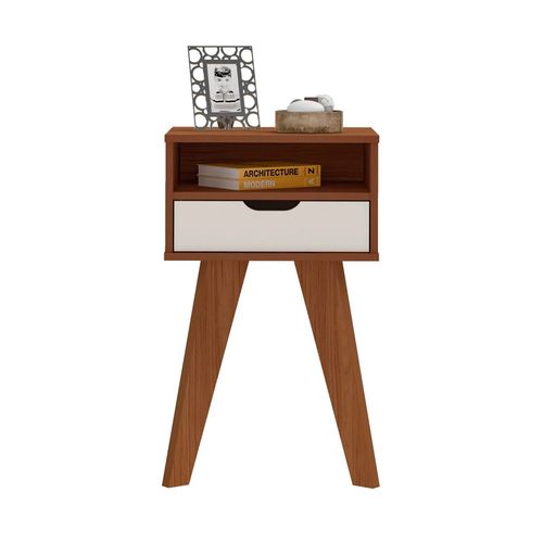 Mesa de Apoio Artely Vip - Cedro/Off White