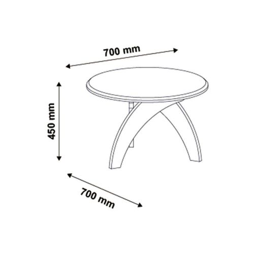 Mesa de Centro Artely Jade – Pinho