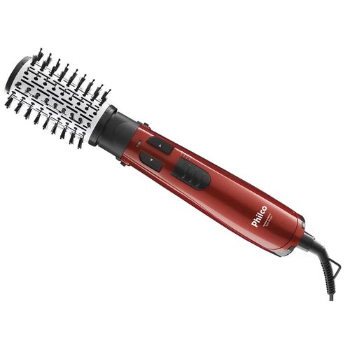 Escova Modeladora Rotativa Philco Spin Brush PEC04V 1100W - Vermelha