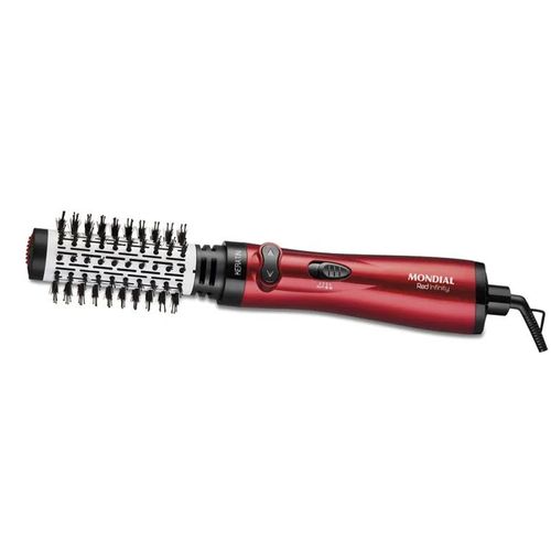 Escova de Cabelo Mondial Rotativa Red Infinity Keratin 3 em 1 ER-11KR - Vermelha