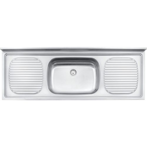 Pia Tramontina 160x55cm com 1 Cuba em Aço Inox