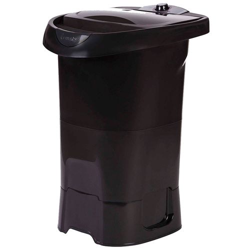 Lavadora de roupa semiautomática Wanke Lis 4 Kg - Preta - 110V