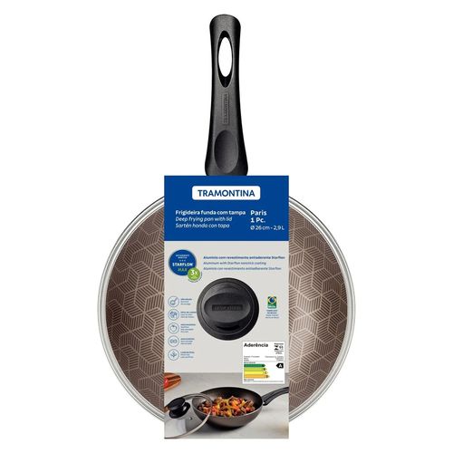 Frigideira Funda Paris Tramontina 26cm -Vermelha