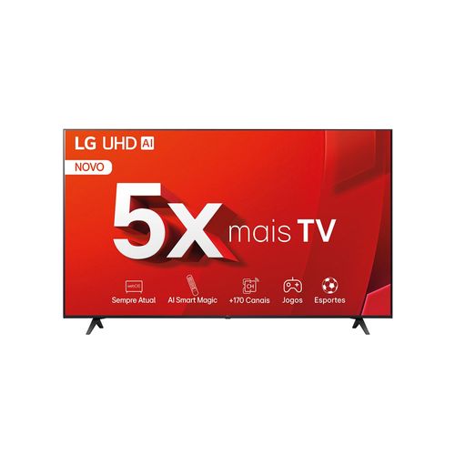 Smart TV LG 55'' 4K UHD 55UT8050PSA 3 HDMI 2 USB Wi-Fi HDR Apple Air Play2 Alexa Thinq AI