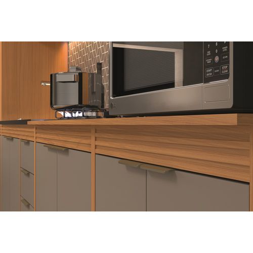 Cozinha Modulada Completa Móveis Sul Francini 6 Peças - Angelin/Damasco