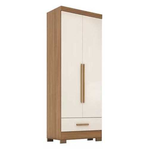 Roupeiro Rodial 51D325 Smart Plus 2 Portas e 1 Gavetas - Cinamomo/Off White