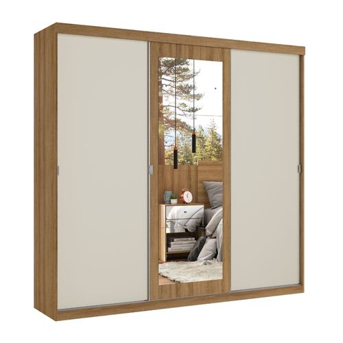Roupeiro THB Verona 3 Portas Almendra / Off-White