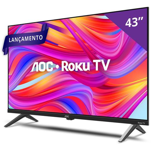 Smart TV AOC 43" Full HD com Roku TV 43S5045/78