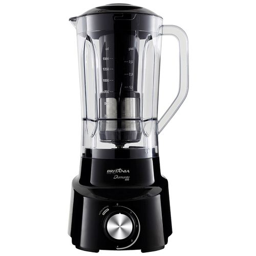 Liquidificador Britânia Diamante 800 com filtro e 4 velocidades - Preto