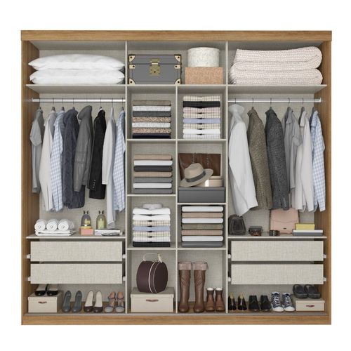 Roupeiro THB Verona 3 Portas Almendra / Off-White