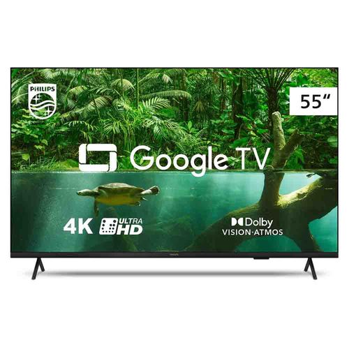 Smart Tv Led Philips 55" Ultra HD com Google 55PUG7408/78