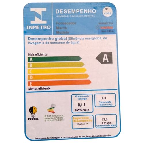 Lavadora de roupa semiautomática Wanke Tradicional 5 Kg - Madeira