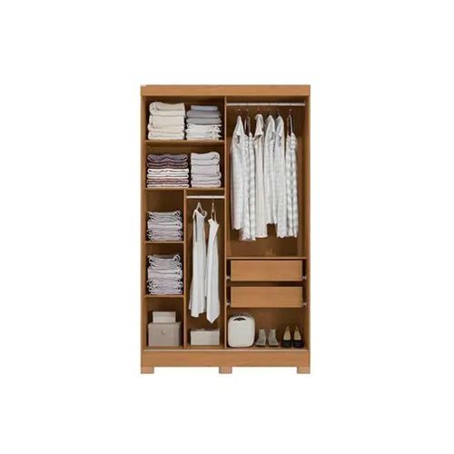 Roupeiro Kappesgerg 2 Portas de Correr com Espelho CB01R588 - Canela / Off White