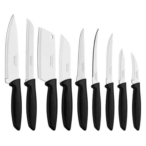 Conjunto de Facas Tramontina Plenus 9 Peças – Preto