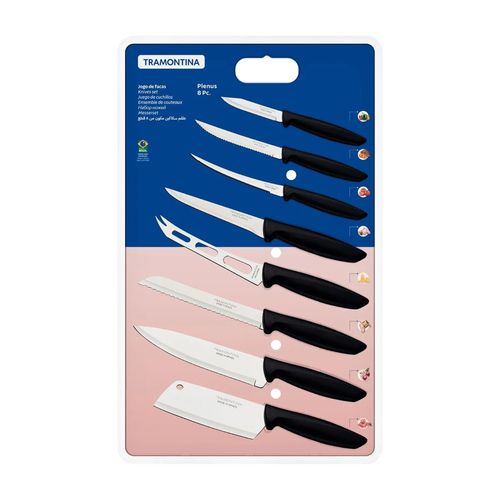 Conjunto de Facas Plenus Tramontina Inox 8 Peças
