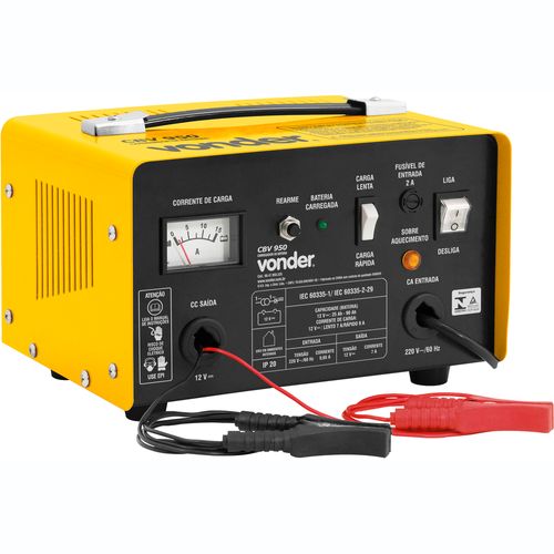 Carregador de Bateria Automotiva Vonder CBV 950 12 volts