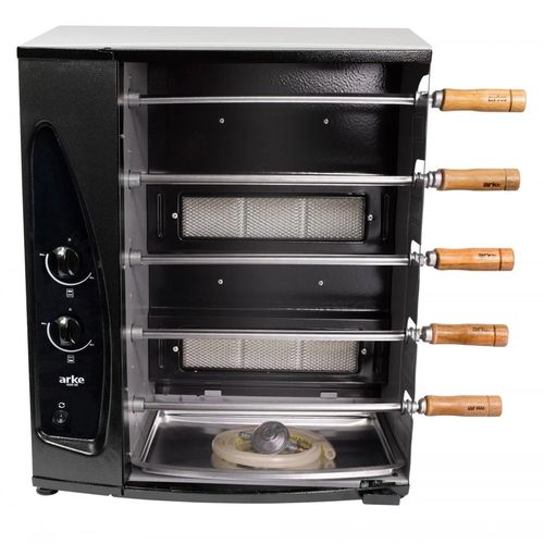 Churrasqueira Rotativa Arke Gás com Chave Seletiva AGR05 5 Espetos - Bivolt