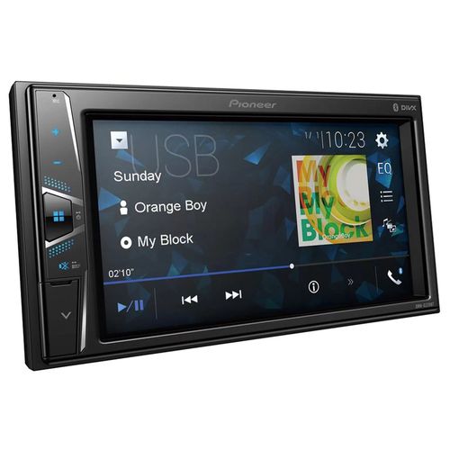 Autorádio Pioneer DMHG228BT 6,2" Conexão USB e Bluetooth - Preto