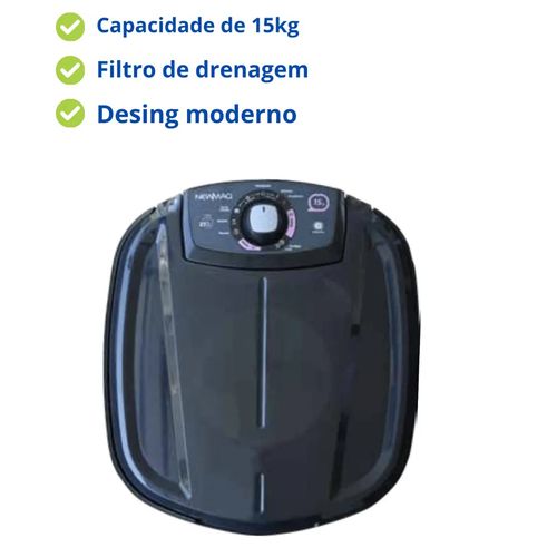Lavadora NewMaq Tanquinho 15kg - Preta