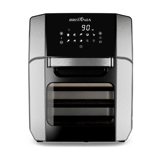 Fritadeira Britânia 4 em 1 Air Fryer e Forno Oven 12 Litros BFR2100 - Preta
