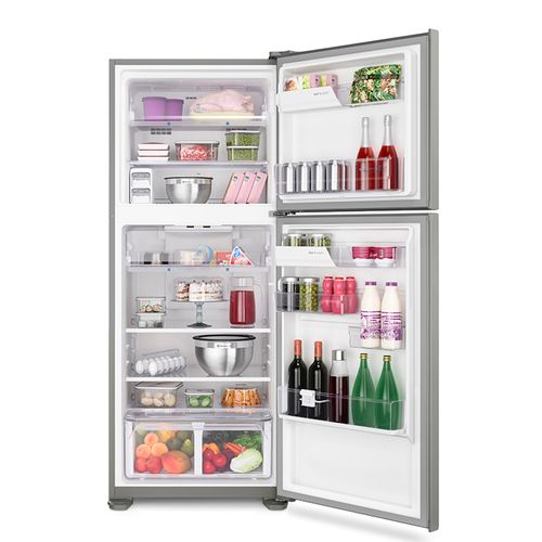 Geladeira Electrolux 431L Frost Free 2 Portas Top Freezer TF55S - Inox
