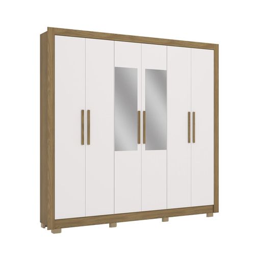 Roupeiro Kappesberg 6 Portas e 2 Gavetas CB01M569 - Canela