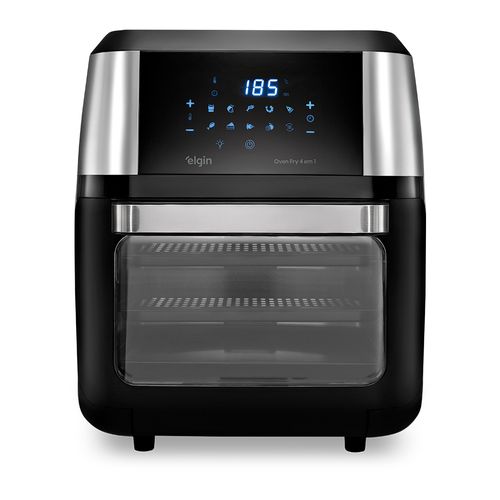 Fritadeira Elgin 4 em 1 Air Fryer e Forno Oven 12 Litros - Preta