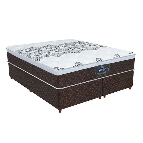 Conjunto Cama Box Gazin Casal New York 158x198cm – Marrom